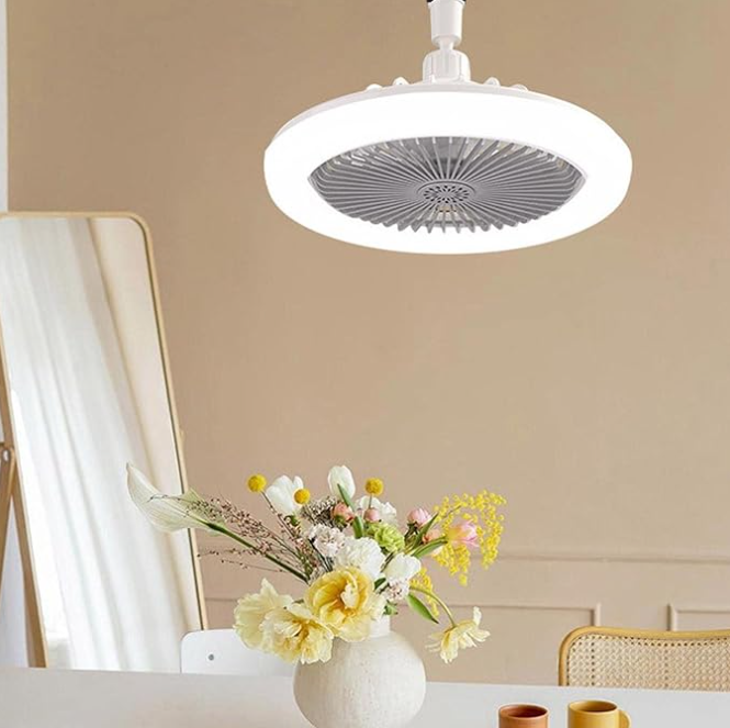 LÁMPARA LED INTELIGENTE 2 EN 1 CON VENTILADOR