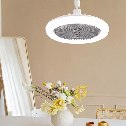 LÁMPARA LED INTELIGENTE 2 EN 1 CON VENTILADOR