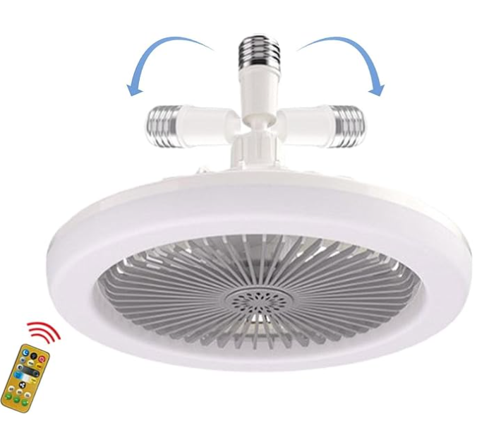 LÁMPARA LED INTELIGENTE 2 EN 1 CON VENTILADOR
