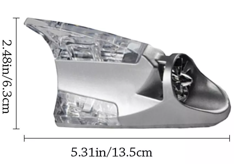Antena Tipo Aleta de Tiburón con Luz LED