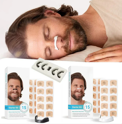 TIRAS NASALES MAGNÉTICAS - MEJORA SUEÑO Y RESPIRACIÓN
