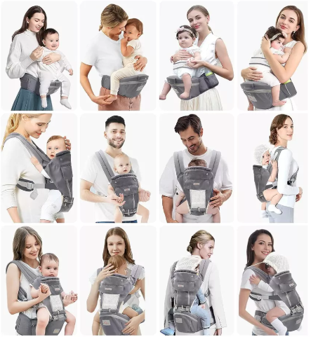 CARGADOR ERGONÓMICO CON SOPORTE LUMBAR MULTIFUNCIONAL PARA BEBÉ