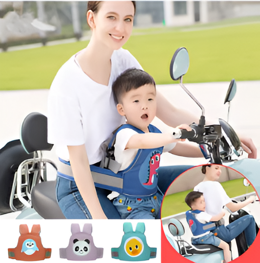 ARNÉS DE SEGURIDAD PARA NIÑOS PARA MOTO – TRANSPIRABLE Y AJUSTABLE