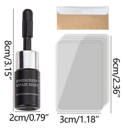 KIT REPARADOR DE PARABRISAS Y VIDRIOS PARA AUTOS