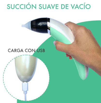 ASPIRADOR NASAL ELÉCTRICO PARA BEBÉ – 5 NIVELES DE SUCCIÓN – RECARGABLE USB