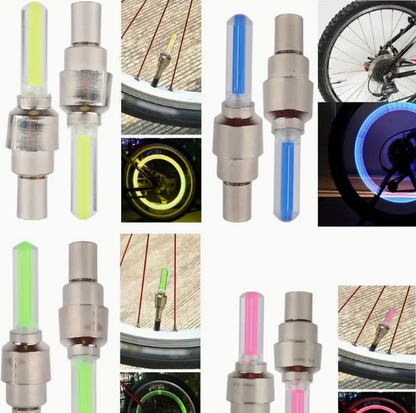 SET X 4 LUCES LED PARA VÁLVULA AJUSTE UNIVERSAL PARA AUTOMÓVIL