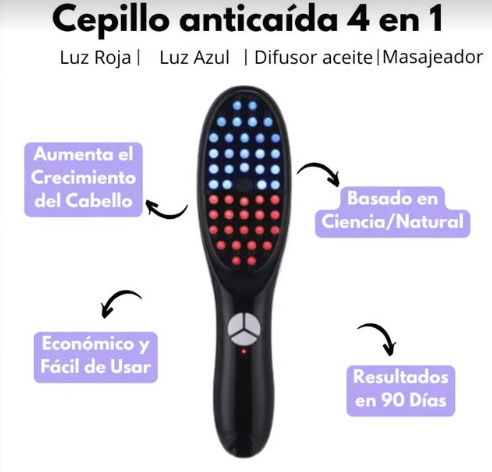 CEPILLO MASAJEADOR Y TERAPIA CAPILAR ANTICAÍDA