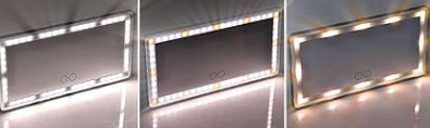 ESPEJO TOCADOR LED PARA AUTO