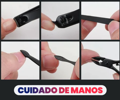 KIT DE MANICURA Y PEDICURA 18 PIEZAS