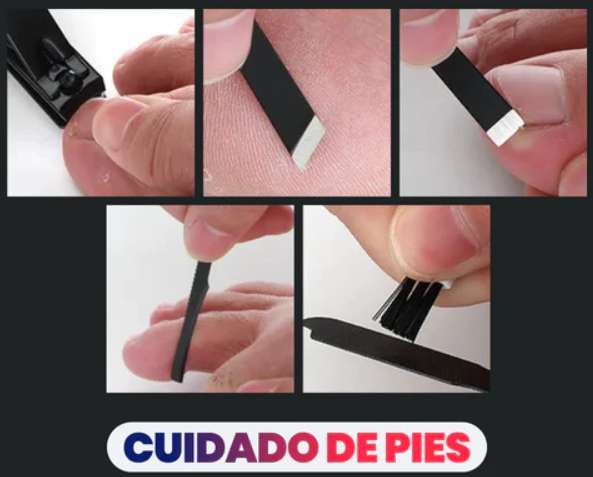 KIT DE MANICURA Y PEDICURA 18 PIEZAS