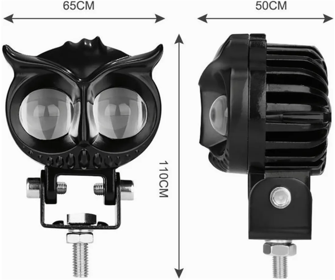 – LUZ EXPLORADORA PARA CARRO Y MOTO BÚHO LED BICOLOR