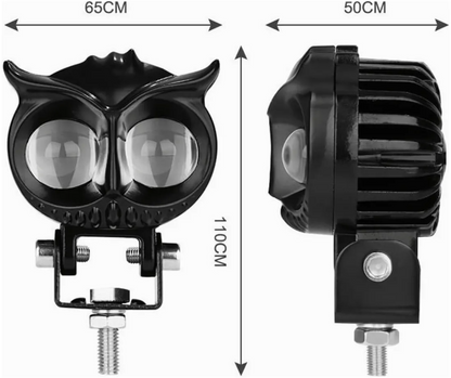 – LUZ EXPLORADORA PARA CARRO Y MOTO BÚHO LED BICOLOR