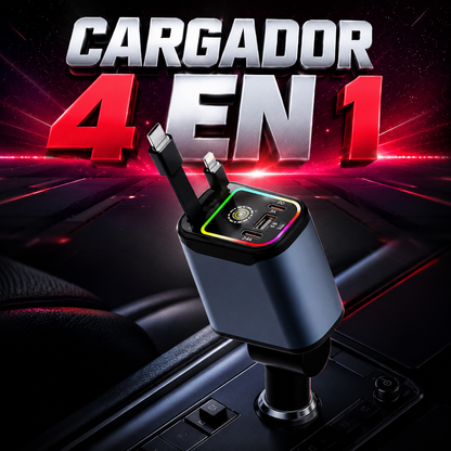CARGADOR PARA CARRO RETRÁCTIL 4 EN 1