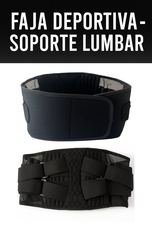 CINTURÓN/SOPORTE LUMBAR AJUSTABLE – FAJA DEPORTIVA