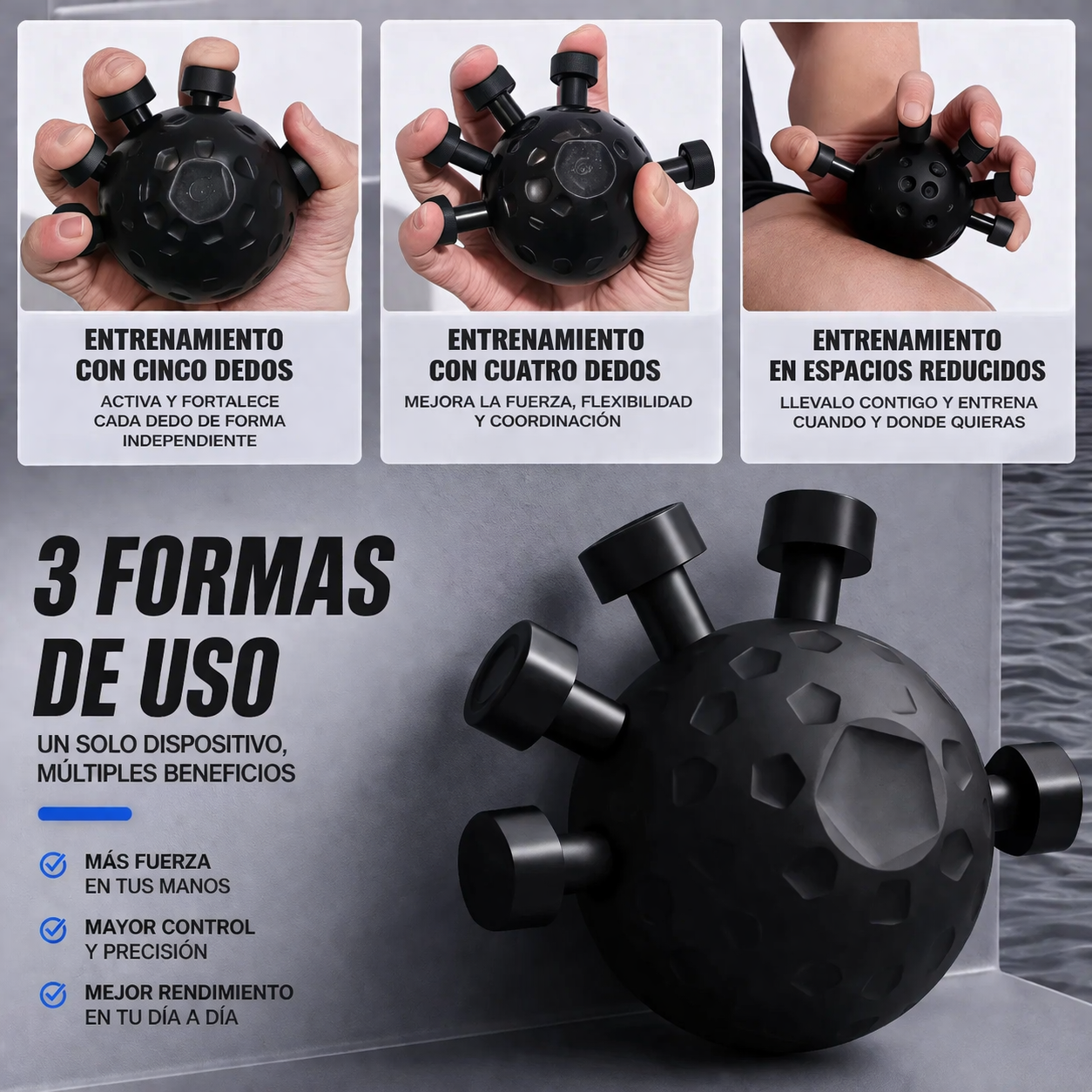 FORTALECEDOR DE ANTEBRAZOS - DOMINIO TOTAL DE AGARRE