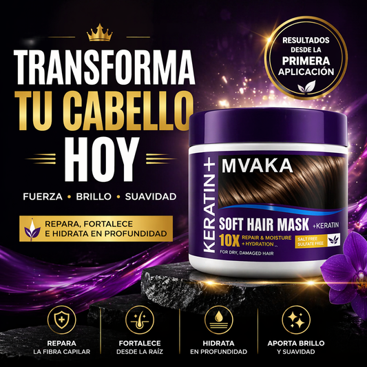 MASCARILLA DE KERATINA REPARACIÓN TOTAL | FUERZA, BRILLO Y SUAVIDAD