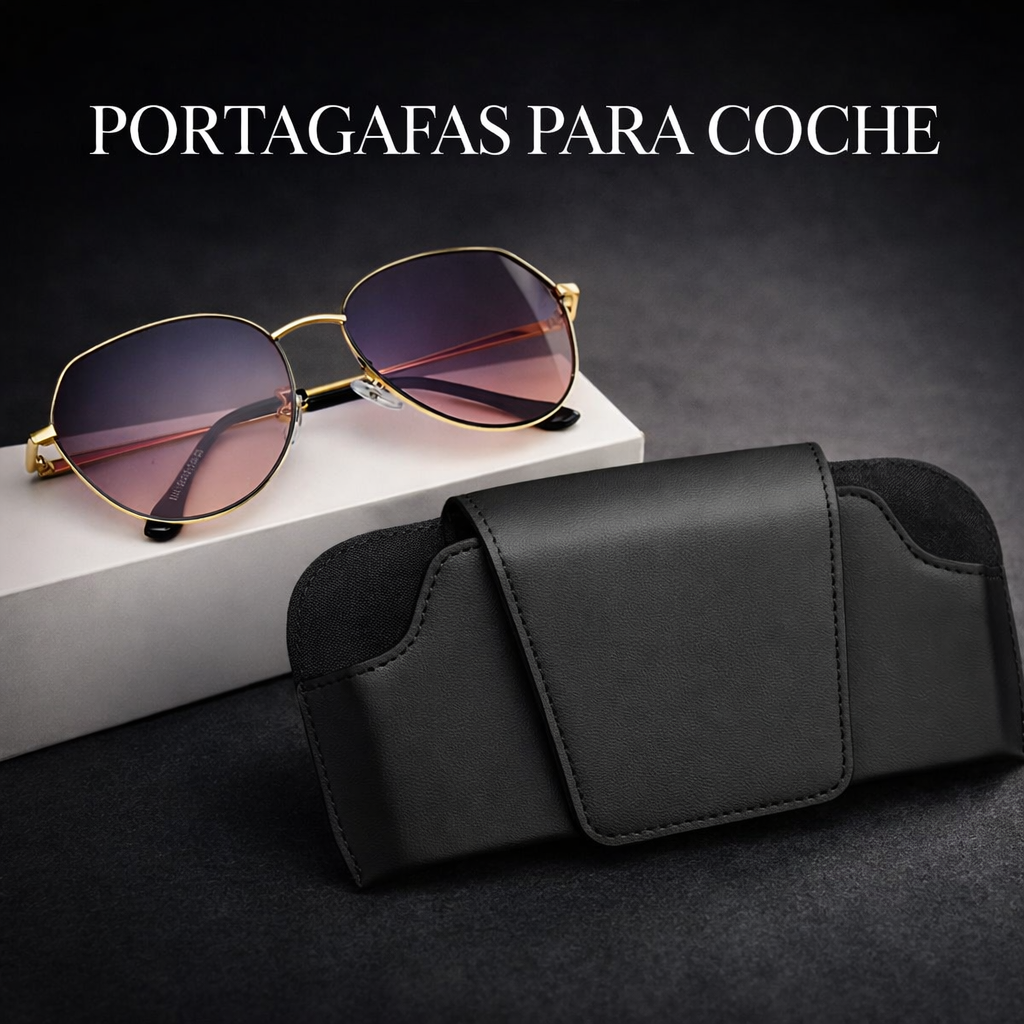 PORTAGAFAS DE CUERO PARA COCHE | PRÁCTICO Y ELEGANTE