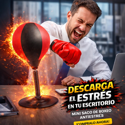 MINI SACO DE BOXEO ANTIESTRÉS DE ESCRITORIO