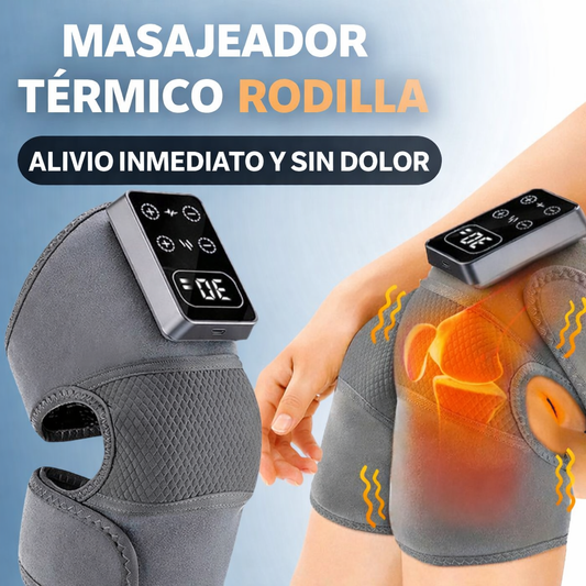 MASAJEADOR TÉRMICO PARA RODILLA 3 EN 1 INALÁMBRICO Y PORTÁTIL