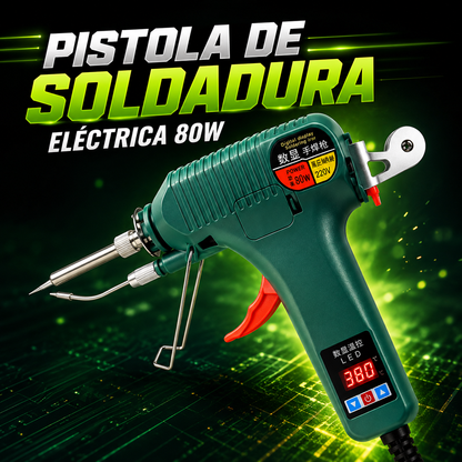 PISTOLA DE SOLDADURA ELÉCTRICA 80W CON PANTALLA DIGITAL LED