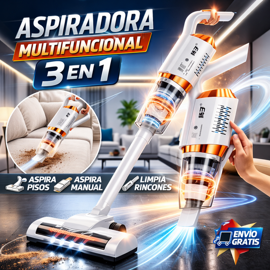 ASPIRADORA MULTIFUNCIONAL 3 EN 1 INALÁMBRICA