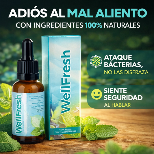 WELL FRESH™ | GOTAS NATURALES PARA EL MAL ALIENTO