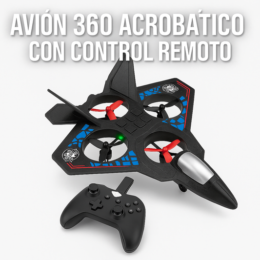 AVIÓN 360 ACROBÁTICO CON CONTROL REMOTO – ¡DIVERSIÓN GARANTIZADA!