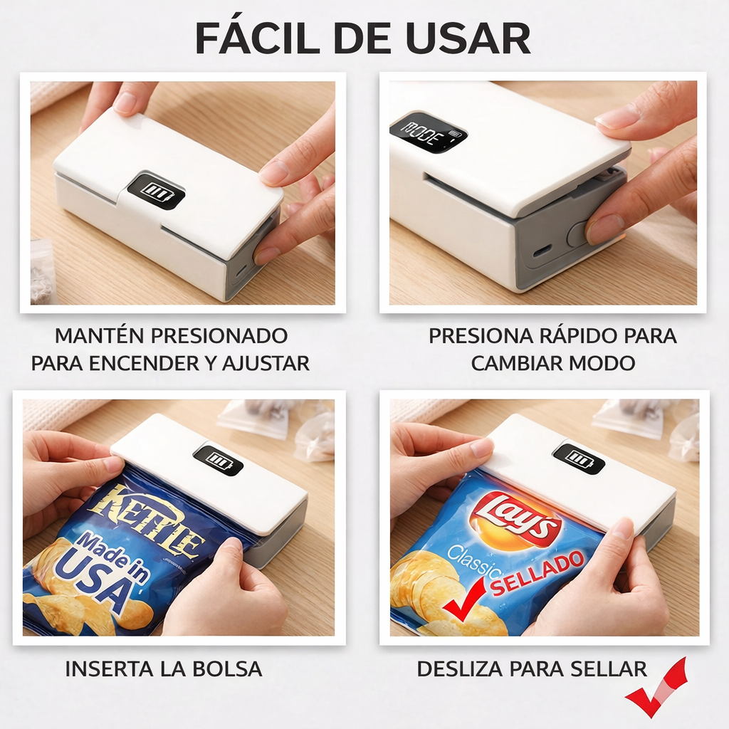 MINI SELLADOR MAGNETICO CON PANTALLA LED