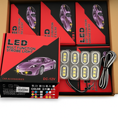 LUZ ESTROBOSCÓPICA LED 8 EN 1 MULTIFUNCIONAL PARA AUTO