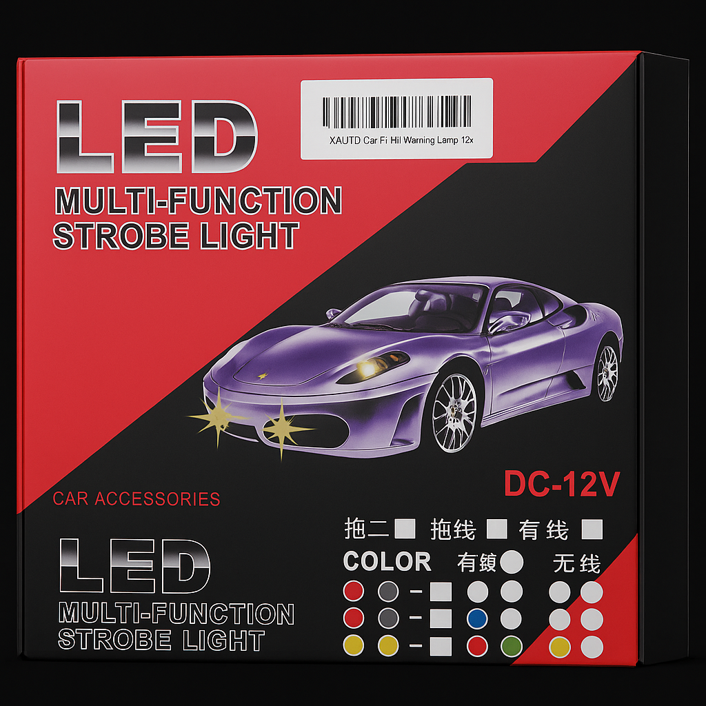 LUZ ESTROBOSCÓPICA LED 8 EN 1 MULTIFUNCIONAL PARA AUTO