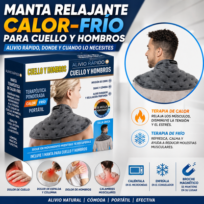 MANTA RELAJANTE CALOR-FRÍO PARA CUELLO Y HOMBROS