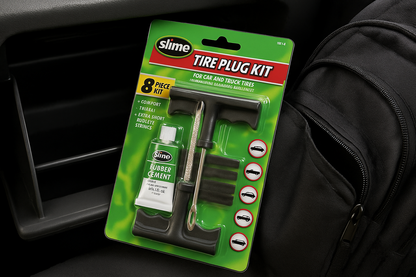 KIT REPARADOR DE PINCHAZOS PARA NEUMÁTICOS CARRO Y MOTO