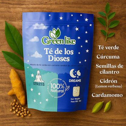 TÉ DE LOS DIOSES – INFUSIÓN DÚO ANTI ESTRÉS & MEJORA DEL SUEÑO – 100% NATURAL
