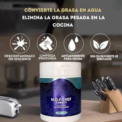 POLVO DESENGRASANTE MULTIUSOS PARA COCINA Y HOGAR