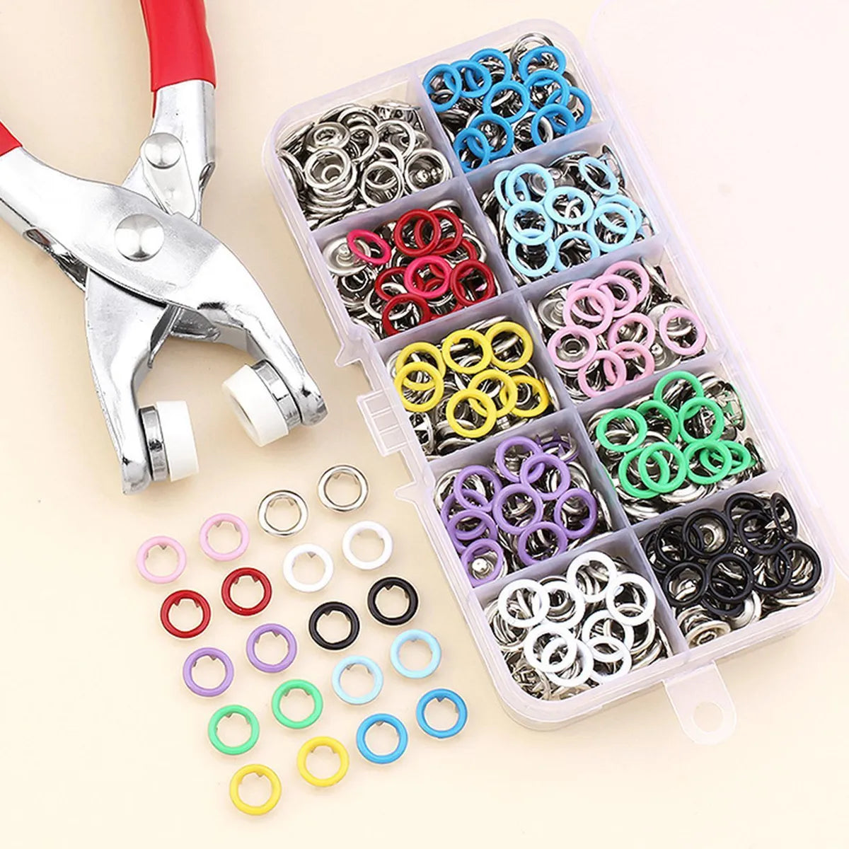 KIT ALICATE REMACHADOR PARA BROCHES – 150 PIEZAS