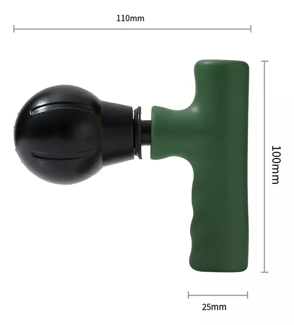 MINI MASAJEADOR MUSCULAR TIPO PISTOLA MASAJE INALÁMBRICO