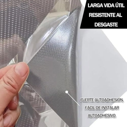 PAPEL ADHESIVO DISEÑO EN FIBRA DE CARBONO 3D