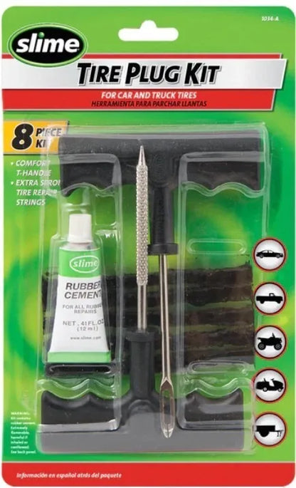 KIT REPARADOR DE PINCHAZOS PARA NEUMÁTICOS CARRO Y MOTO