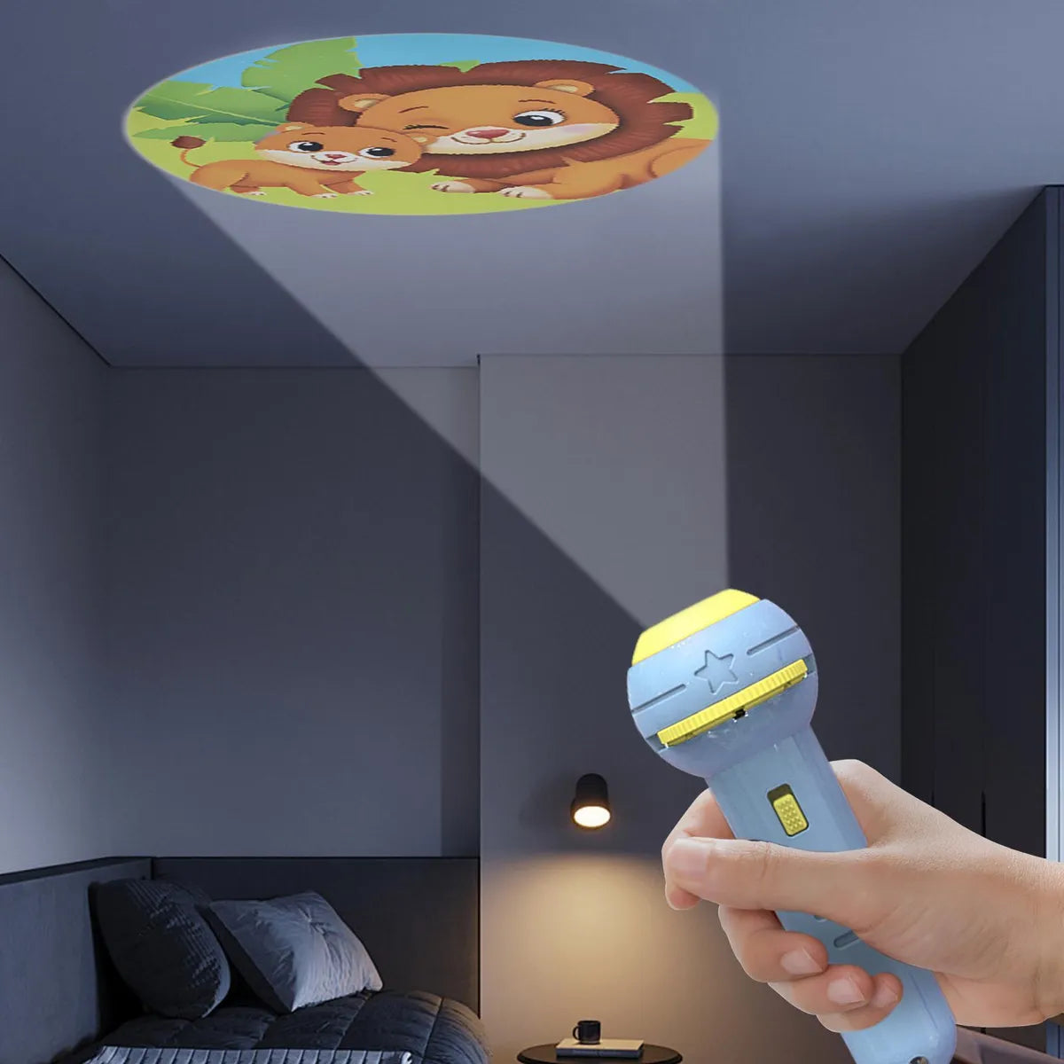 PROYECTOR LINTERNA INFANTIL DE DIBUJOS ANIMADOS – DIVERSIÓN Y APRENDIZAJE