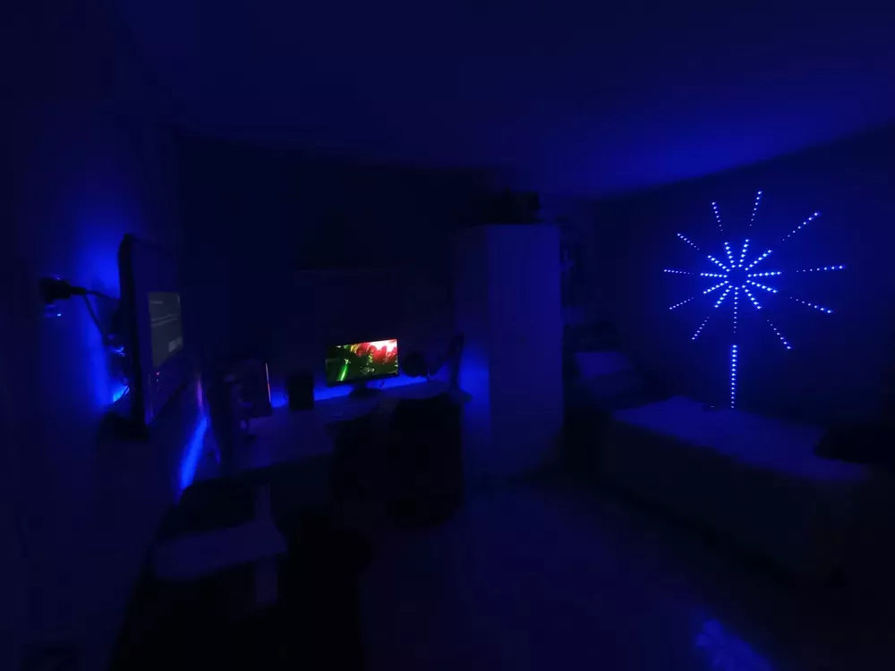TIRA LED RGB BLUETOOH DECORACION FUEGOS ARTIFICIALES