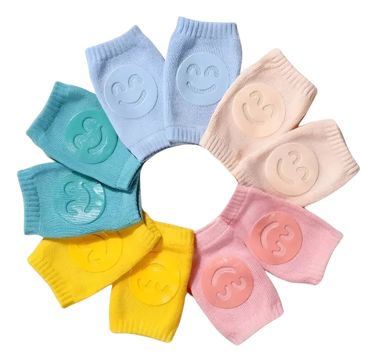 RODILLERAS DE GATEO ANTIDESLIZANTES PARA BEBÉ – KIT DE 3 PARES