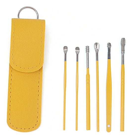 KIT LIMPIADOR DE OÍDOS EN ACERO INOXIDABLE