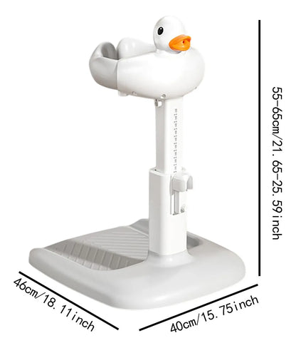 SOPORTE DE DUCHA AJUSTABLE CON DISEÑO DE PATO PARA BEBÉS