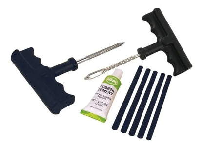KIT REPARADOR DE PINCHAZOS PARA NEUMÁTICOS CARRO Y MOTO