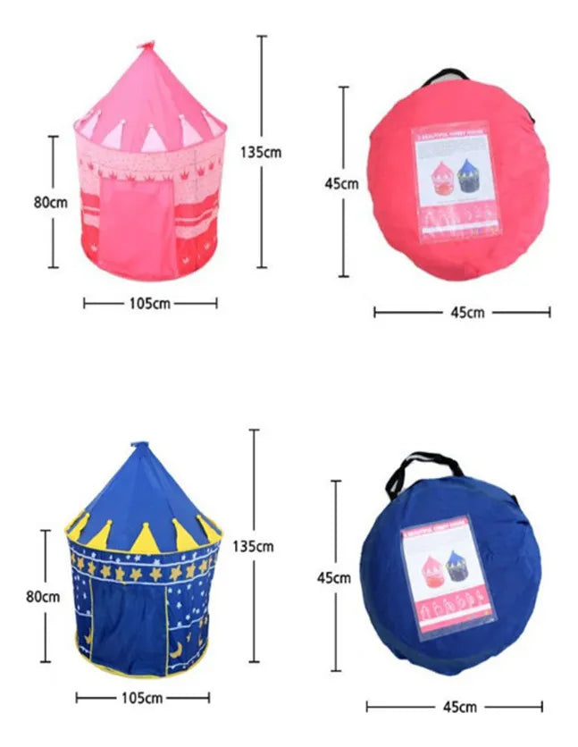 CARPA CASTILLO INFANTIL LIGERA Y PORTÁTIL
