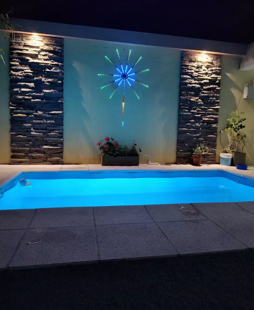 TIRA LED RGB BLUETOOH DECORACION FUEGOS ARTIFICIALES
