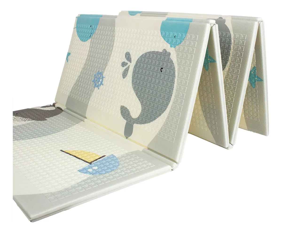 TAPETE ALFOMBRA REVERSIBLE Y PLEGABLE ANTIGOLPES PARA NIÑOS