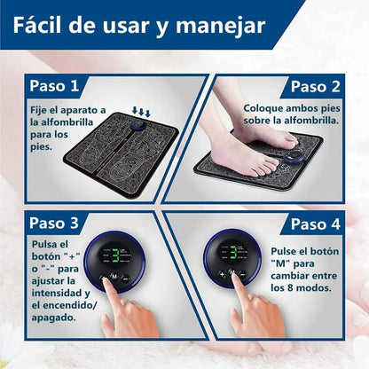 MASAJEADOR DE PIES ELÉCTRICO PORTÁTIL TIPO ALFOMBRILLA