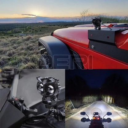 – LUZ EXPLORADORA PARA CARRO Y MOTO BÚHO LED BICOLOR