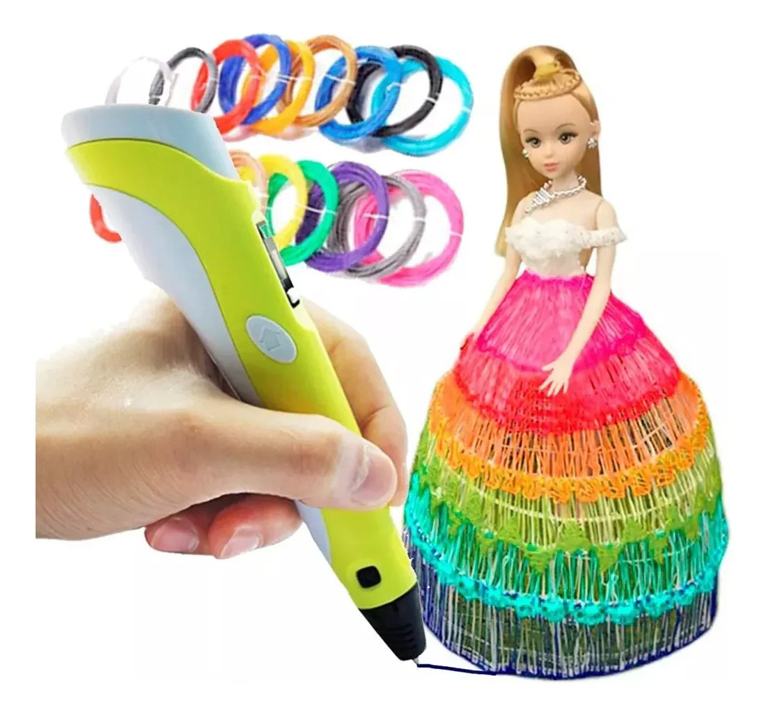 LÁPIZ DE IMPRESIÓN 3D BOLIGRAFO DIDÁCTICO + FILAMENTOS